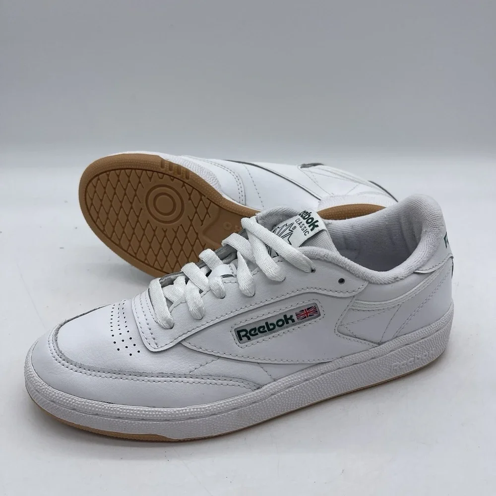 Reebok Club C 85 100069818 Women's Size 6.5 Shoes White Green Lifestyle Sneakers